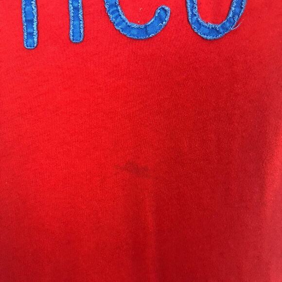 Hollister Embroidered Red Women's Tee Size M - Picture 10 of 10